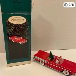 1958 Ford Edsel Citation Red Convertible Hallmark Keepsake Ornament Collector’s